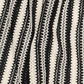Breistof Strepen| Poppy Fabrics – zwart/ecru, 