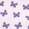 Sweatshirt geruwd Grote vlinders | Poppy Fabrics – pastellila/blauwlila,  thumbnail number 1