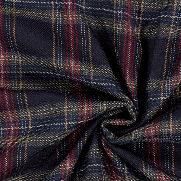 Schotse Ruit Stretch – navy/rood,  image number 2