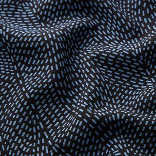 Viscosestof fijne streepjeslijnen | Fibre Mood – zwart, 