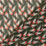 Crêpe chiffon bladpatroon – zwart/riet,  thumbnail number 4
