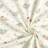 Katoenjersey maritieme walvissen Digitaal printen – ecru,  thumbnail number 3