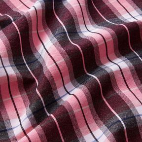 Broekstretch grote ruit – zwart/intens roze, 