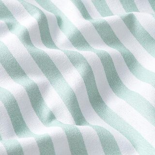 Decostof Half panama Lengtestrepen – mintgroen/wit, 