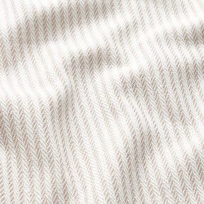 Decostof Jacquard Subtiele strepen – donkerbeige | Stofrestant 70cm, 