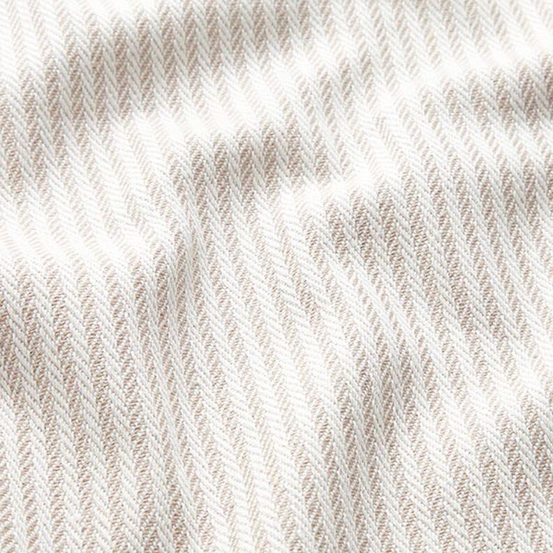 Decostof Jacquard Subtiele strepen – donkerbeige,  image number 2