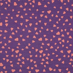 Sommersweat Harten | Poppy Fabrics – lila/oudroze, 