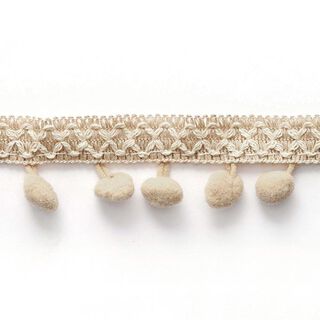 Pomponboord kruis [ 15 mm ] – beige, 