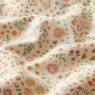 Decostof Half panama Bloemenweide – natuur, 