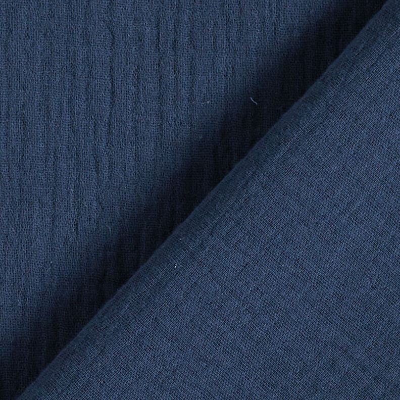 Mousseline/dubbel gehaakte stoffen – marineblauw,  image number 4