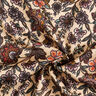 Viscosesatijn paisley bloemen – cashew,  thumbnail number 3