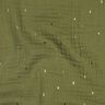 Mousseline/dubbel gehaakte stoffen Rechthoek Foliedruk | Poppy Fabrics – pijn/goud metallic,  thumbnail number 2