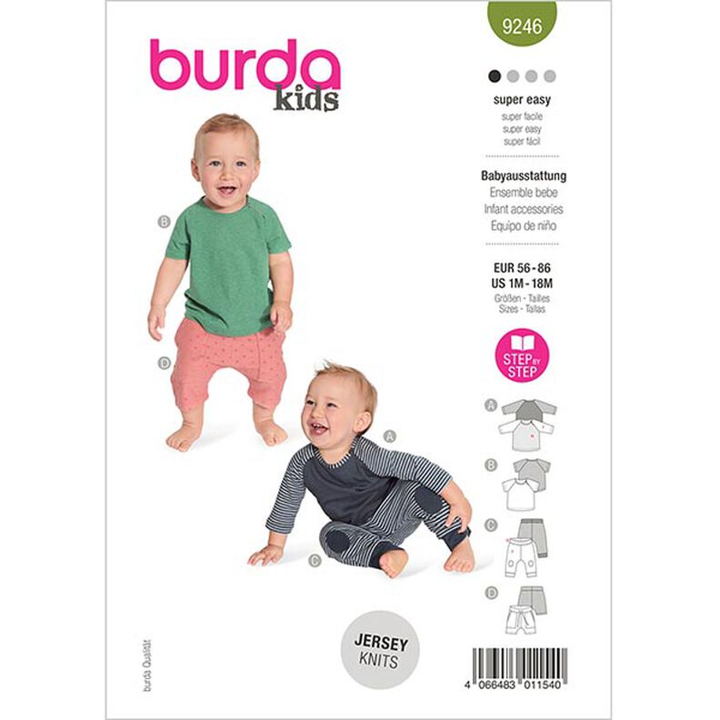 Baby-uitrusting  | Burda 9246 | 56-86,  image number 1