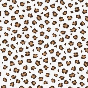 Katoenpopeline Luipaardprint – ivoor/reekalf, 