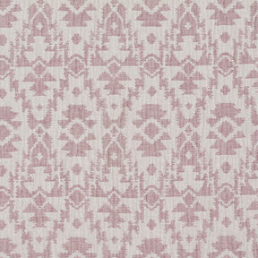 Mousseline/dubbel gehaakte stoffen Jacquard Aztekenpatroon | by Poppy donker oudroze/nevelgrijs, 