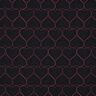 Doorgestikte stof Neonharten | Poppy Fabrics – zwart/neon pink,  thumbnail number 1