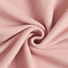 Katoenfleece Effen – oudroze, 