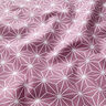 Katoenen stof Cretonne Japanse sterren Asanoha – druif,  thumbnail number 2