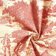 Decostof half panama Toile de Jour – karmijnrood/creme,  thumbnail number 3
