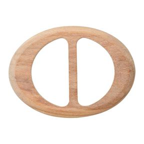 Houten sluiting ovaal – beige, 