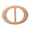 Houten sluiting ovaal – beige,  thumbnail number 1