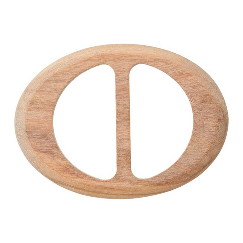 Houten sluiting ovaal – beige, image number 1