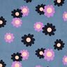 Babyrib Bloemen| Poppy Fabrics – jeansblauw/lavendel,  thumbnail number 1