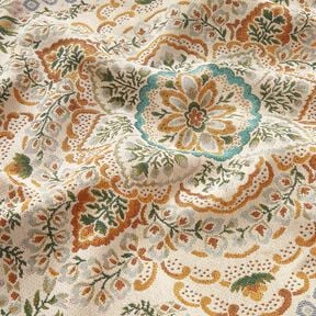 Decopaneel Gobelin grote mandala – mosterd/lichtbeige, 