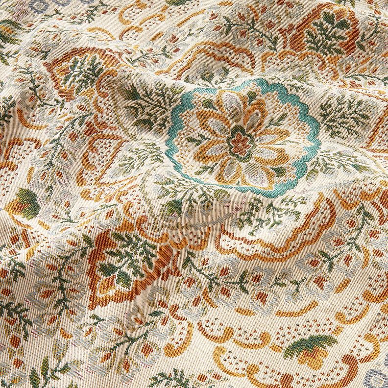 Decopaneel Gobelin grote mandala – mosterd/lichtbeige,  image number 2