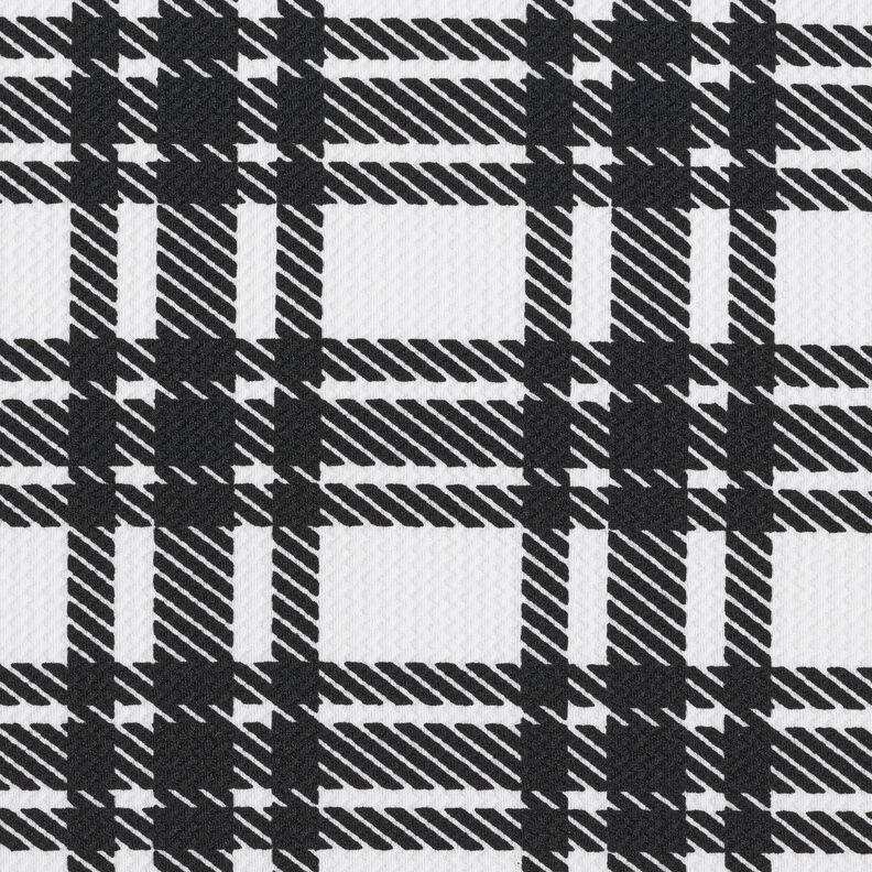 Gebreide jacquard ruitstructuur – zwart/wit,  image number 1