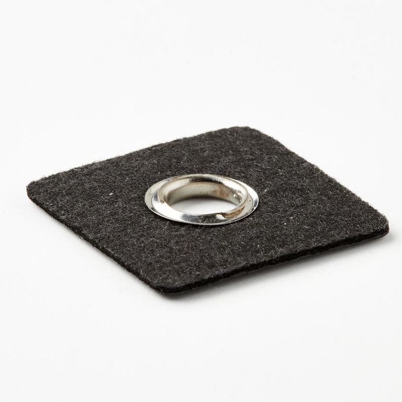 Oogje [30 x 30 mm] – zwart/zilver metallic,  image number 3