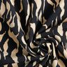 Viscosestof abstract zebrapatroon – zwart/lichtbeige,  thumbnail number 3