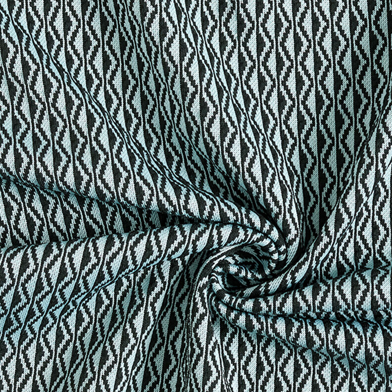 Romanietjersey zigzag – lichtblauw/zwart,  image number 3