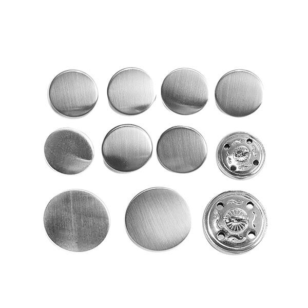 Pak Knoop Set [ 11-delig ] – zilver metalen,  image number 2