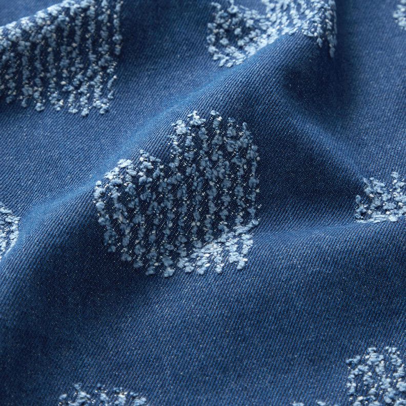 Jeans "Destroyed Look"-harten – jeansblauw,  image number 3