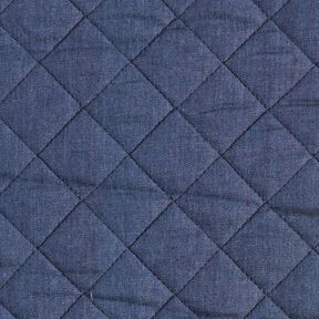 Jeans teddy doorgestikte stof | by Poppy – jeansblauw, 