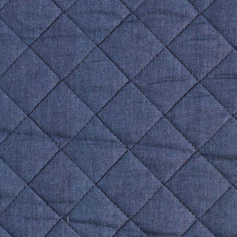 Jeans teddy doorgestikte stof | by Poppy – jeansblauw,  image number 1