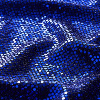 Paillettenjersey kleine stippen – marineblauw, 