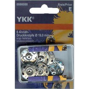 Aannaaidrukknoop metaal 2 – zilver | YKK, 