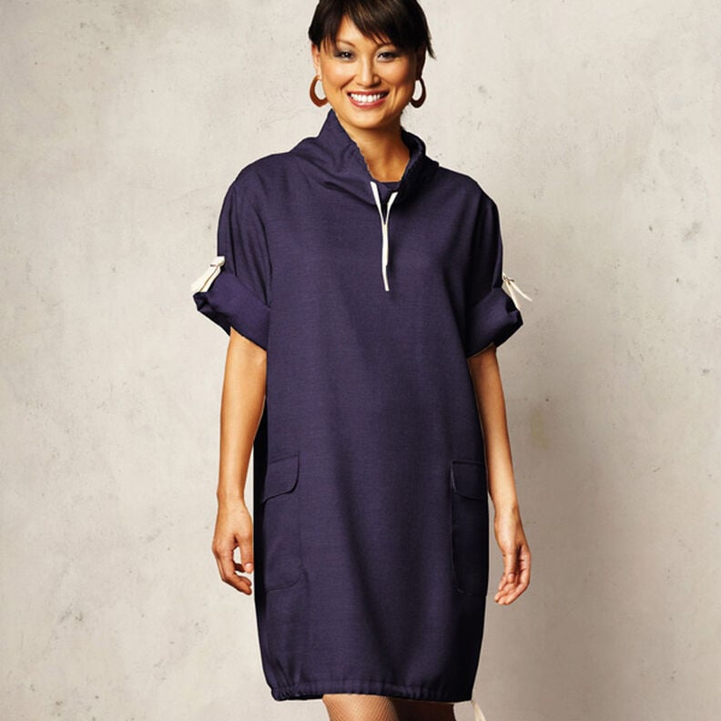 Lichte French Terry effen – nachtblauw,  image number 9