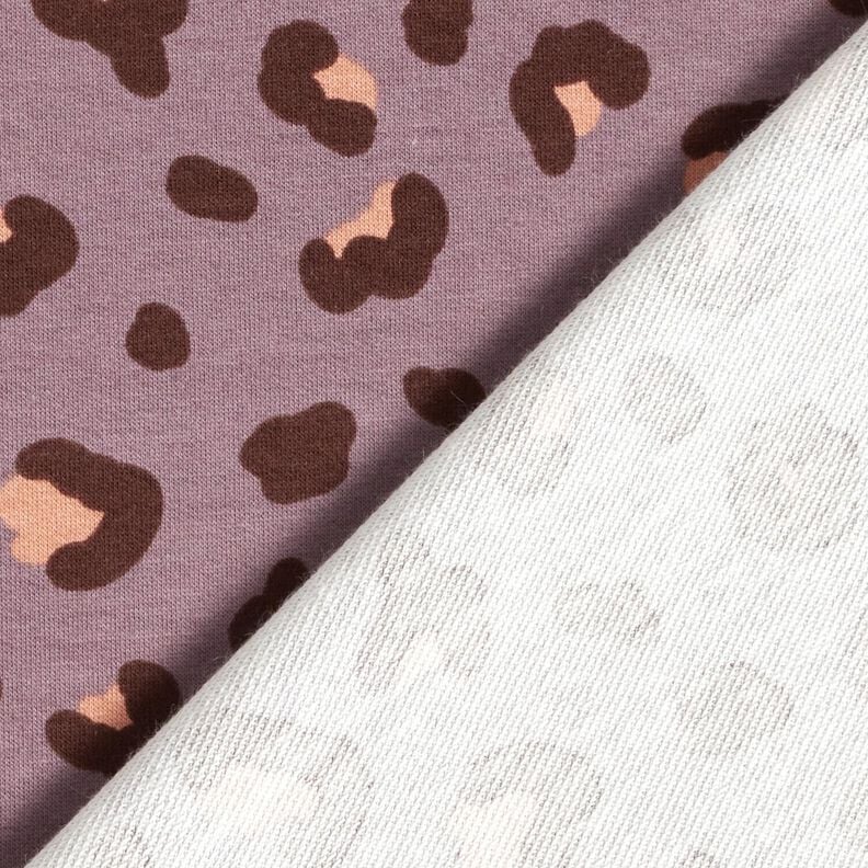 French Terry Luipaardprint – lila,  image number 4