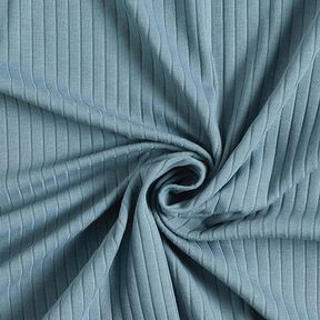 Ribjersey effen – duifblauw, 