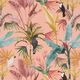 Decostof half panama papegaaien gerecycled – koraal,  thumbnail number 1