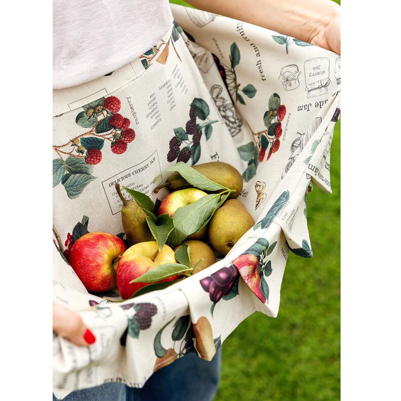 Decostof Half panama Soorten fruit – natuur/donkergroen,  image number 6