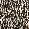 Viscosestof abstract zebrapatroon – zwart/lichtbeige,  thumbnail number 1