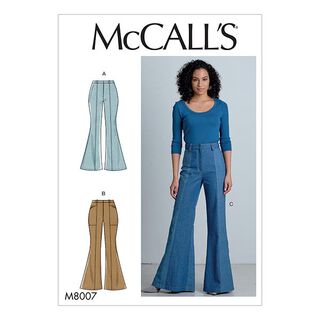 Broek met wijde pijpen, McCall´s 8007| 32-40, 