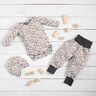 Katoenjersey Bloemenweide met appeltjes – ecru,  thumbnail number 6