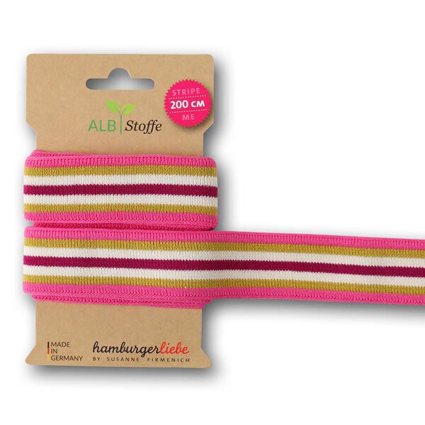 Biologische jacquardbanden STRIPE ME college GOTS [200 CM | 3,5 CM]  | Albstoffe | Hamburger Liebe,  image number 1
