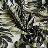 Viscose-linnen-mix Monstera digitale print – nevelgrijs/licht kaki,  thumbnail number 3