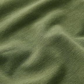 Bamboe Viscosejersey Effen – olijf, 